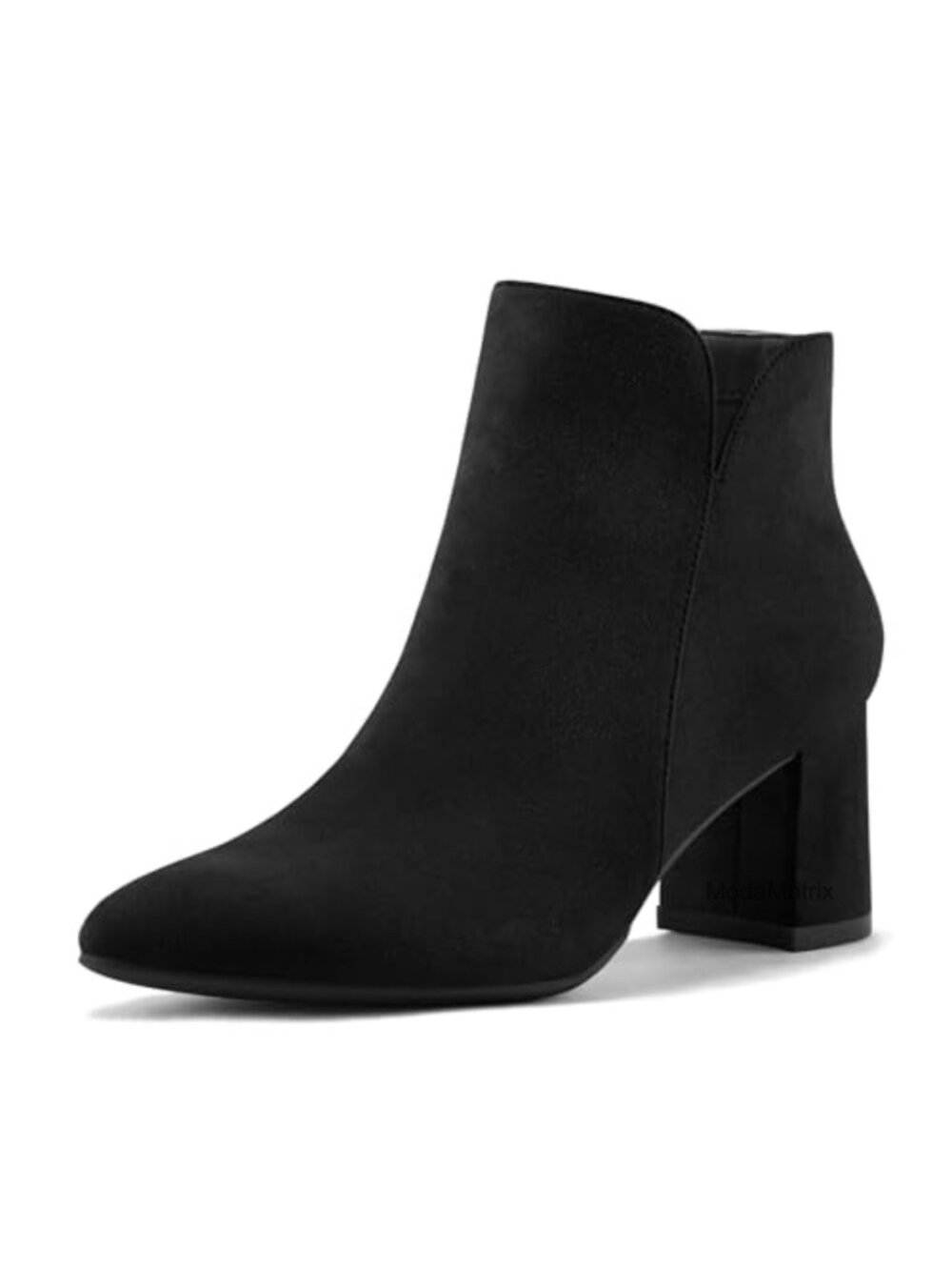 Women's Pointed Toe Block Heel Ankle Booties